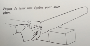 How to saw with a egoine saw